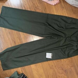 ASOS Green Dress Pants with Relaxed Fit